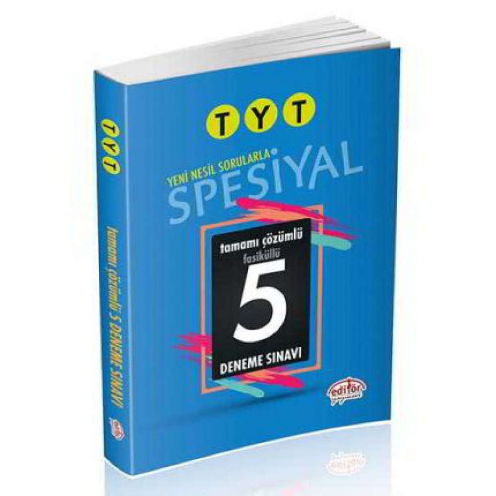 EDİTÖR TYT SPESİYAL ÇÖZÜMLÜ 5 DENEME SINAVI FASİKÜLLÜ