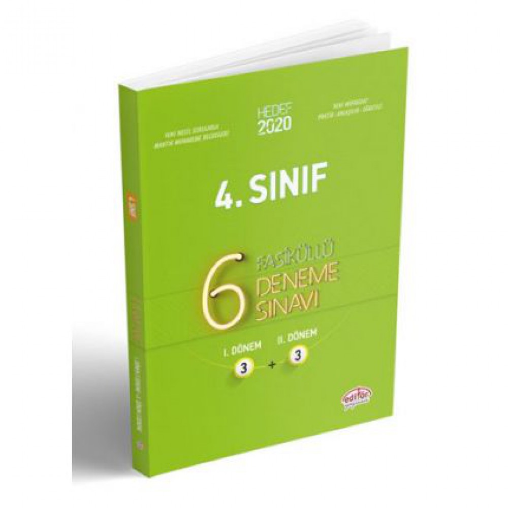 EDİTÖR 4.SINIF 3+3 FASİKÜL 6 DENEME SNV.