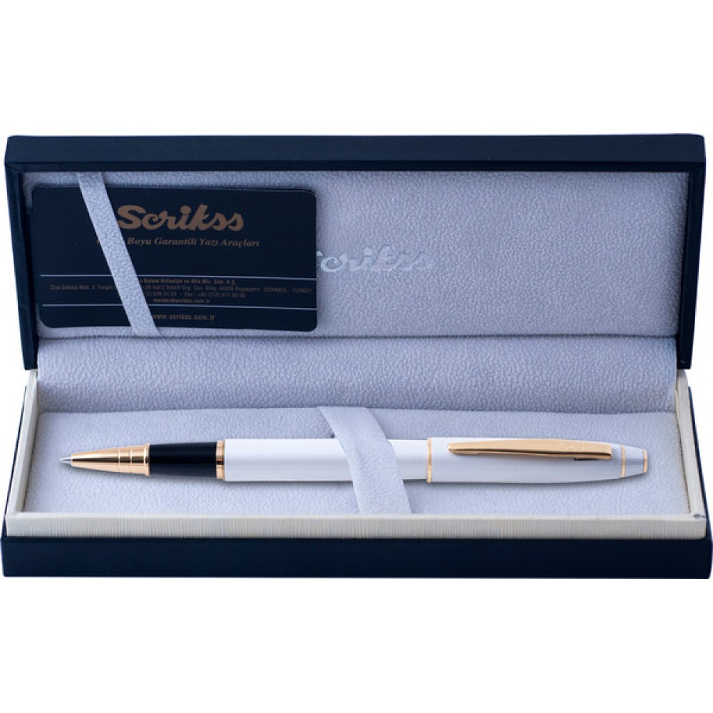SCRIKSS 35 ROLLERKALEM BEYAZ ALTIN LUKS