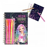TOPMODEL NEON DOODLE BOOK WİTH,PEN SET