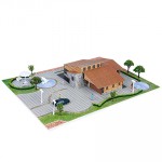 ESHEL ÜÇ BOYUTLU AHŞAP VİLLA PUZZLE 1/100 1+1 Lİ