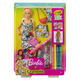 MATTEL BARBİE VE CRAYOLA RENKLİ KIYAFETLER GGT44