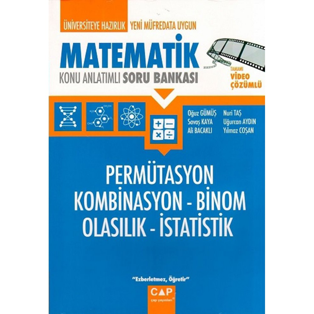 ÇAP MATEMATİK PERMÜTASYON KOMBİNASYON-BİNOM OLASILIK-İSTATİSTİK