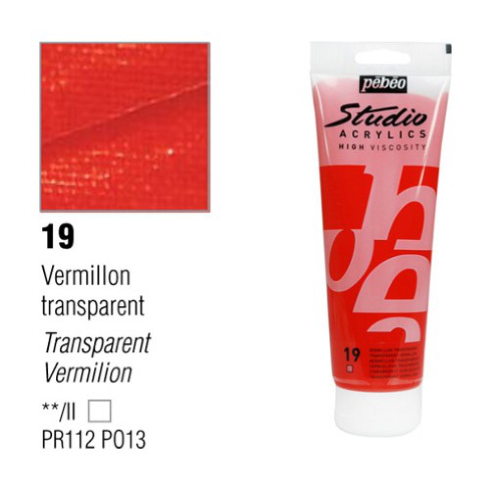 PEBEO AKRİLİK STUDIO TRANSPARENT VERMILLION