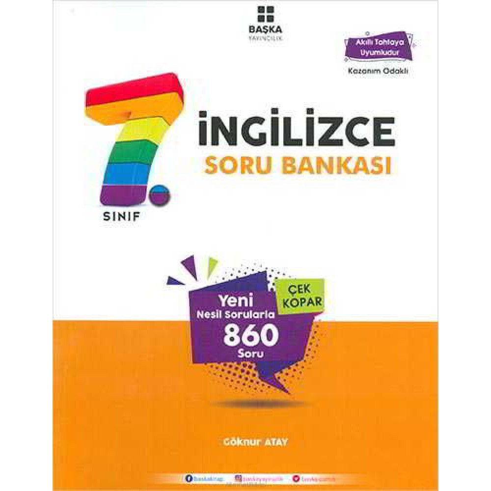 BAŞKA YAYINLARI 7.SINIF İNGİLİZCE SORU BANKASI 