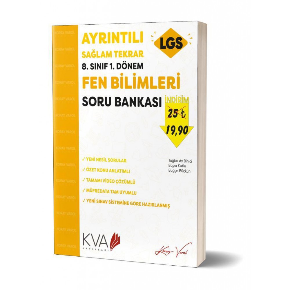 KORAY VAROL 8.SINIF 1.DÖNEM FEN BİLGİSİ SORU BANKASI