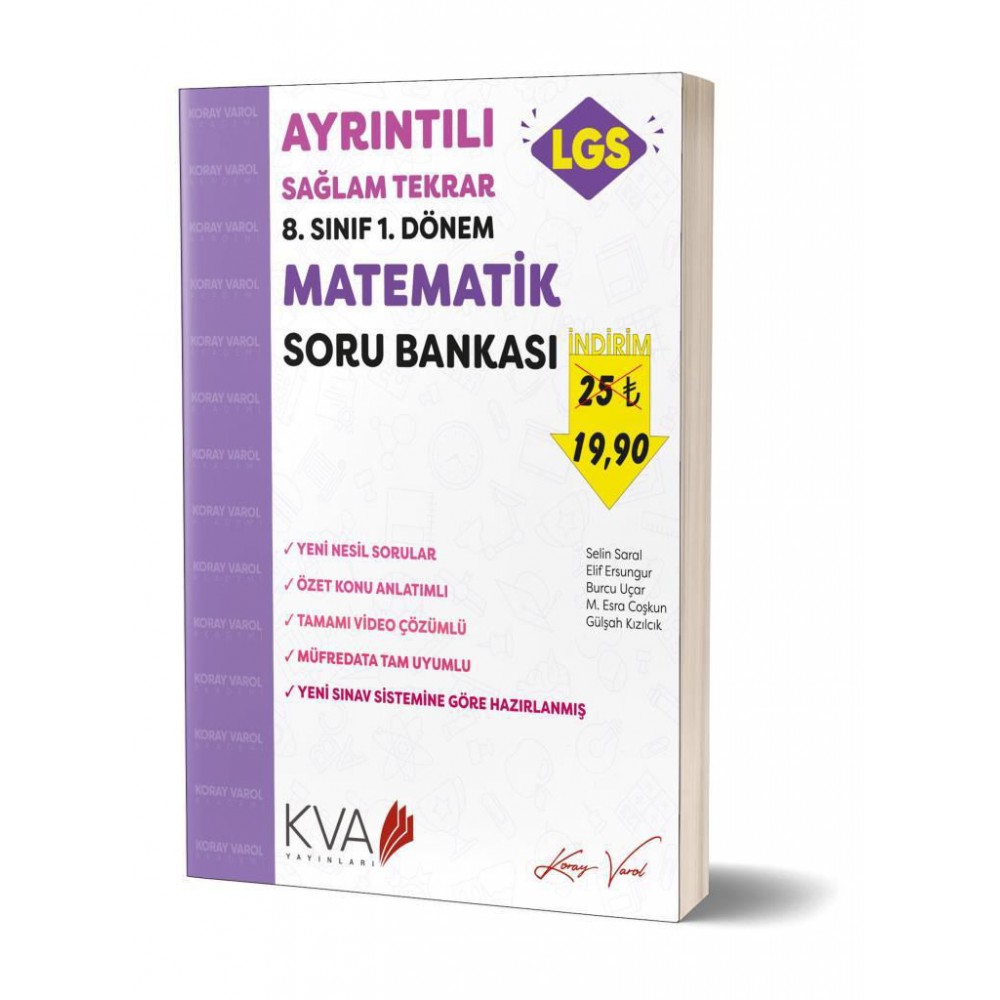 KORAY VAROL 8.SINIF 1.DÖNEM MATEMATİK SORU BANKASI