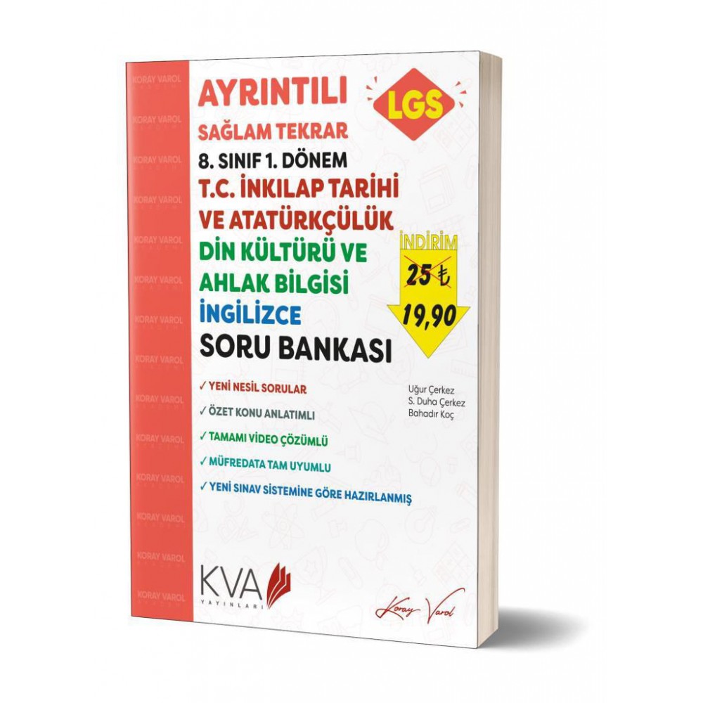 KORAY VAROL 8.SINIF 1.DÖNEM TC.İNK.-DİN BİL.-İNG. SORU BANKASI