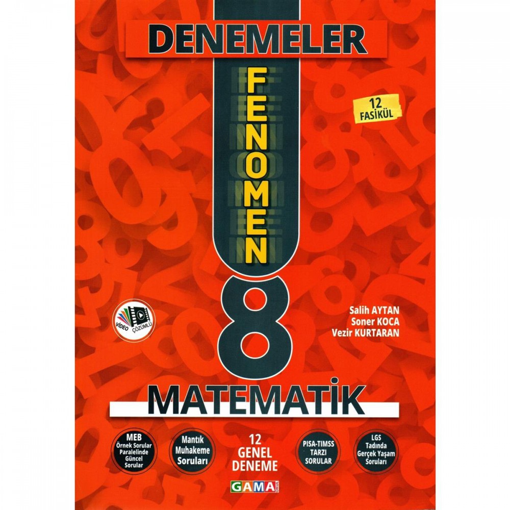 GAMA 8.SINIF LGS 1.DÖNEM MATEMATİK FENOMEN 12 Lİ DENEME