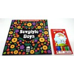 SEVGİYLE BOYA BÜYÜKLER İÇİN BOYAMA+KEÇELİ KALEM