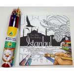 EDAM İSTANBUL MANDALA VE ADEL 24 LÜ KURU BOYA SET