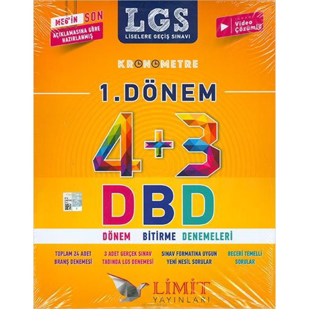 LİMİT 8.SINIF LGS 1.DÖNEM BİTİRME DENEME SINAVI