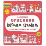 Aktiviteli Upuzuuun Boyama Kitabım - Sayılarla Oyuncak Treni