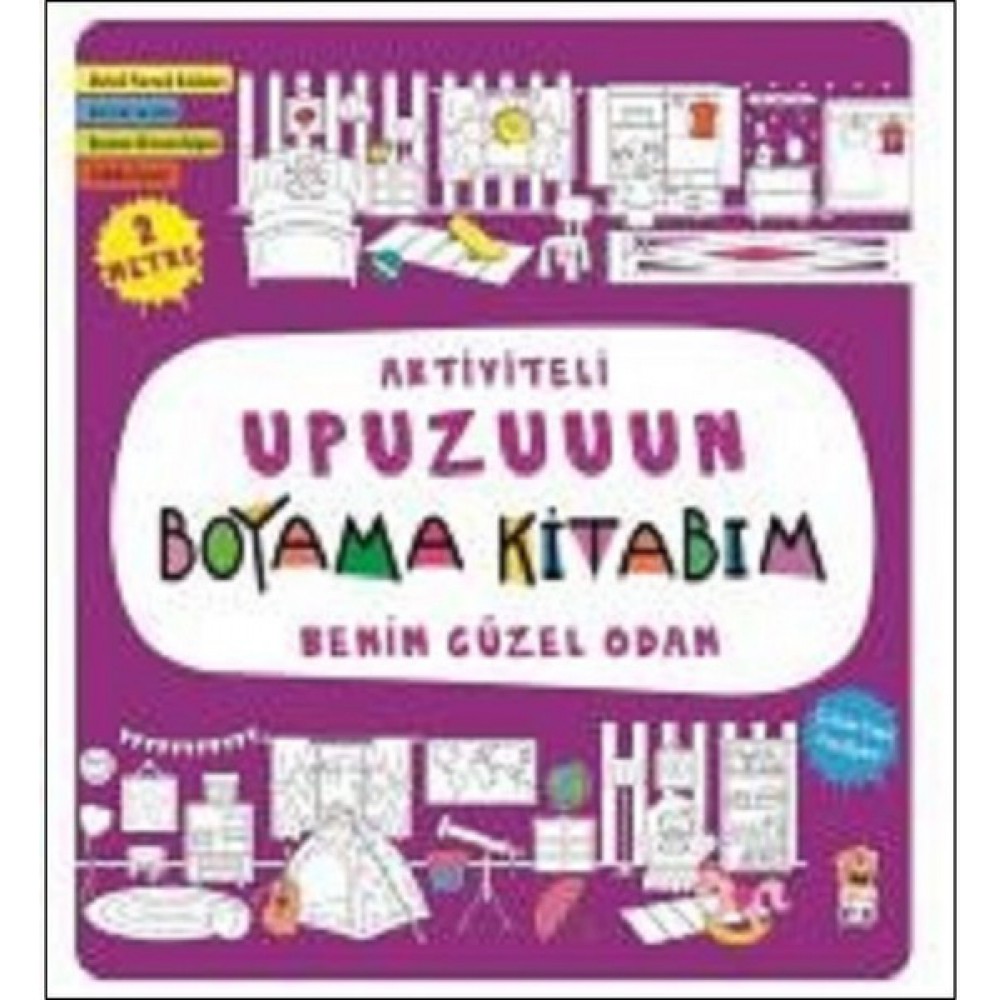 Aktiviteli Upuzuuun Boyama Kitabım - Benim Güzel Odam