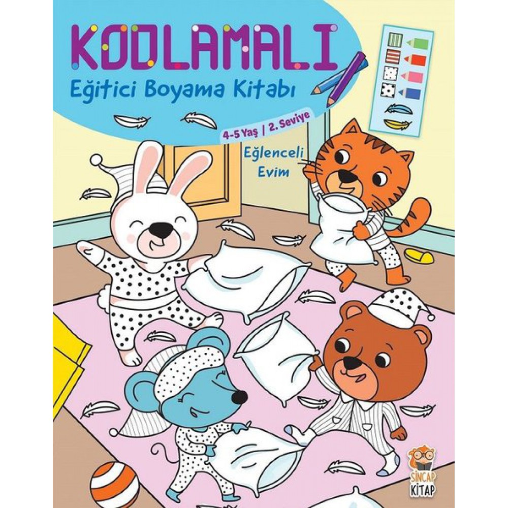 KODLAMALI EĞİTİCİ BOYAMA-EĞLENCELİ EVİM