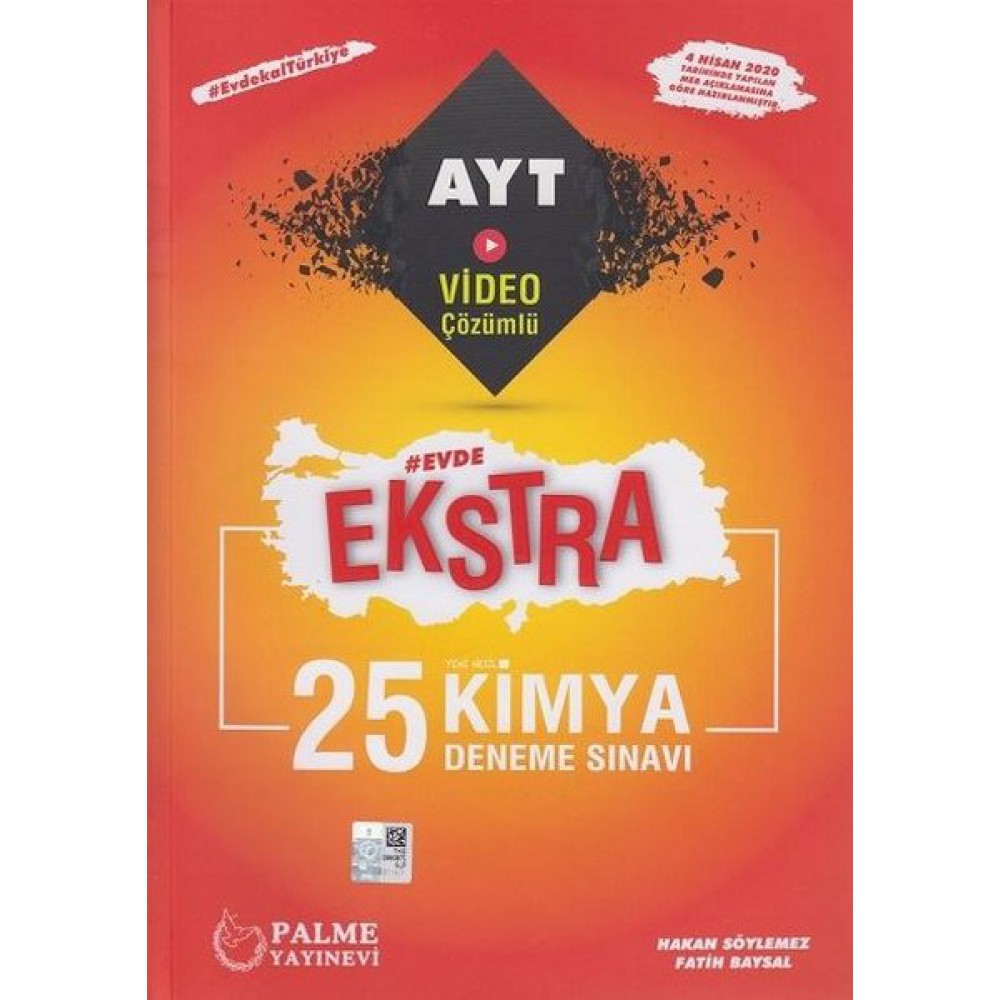 PALME AYT EVDE EKSTRA KİMYA 25 Lİ DENEME SINAVI