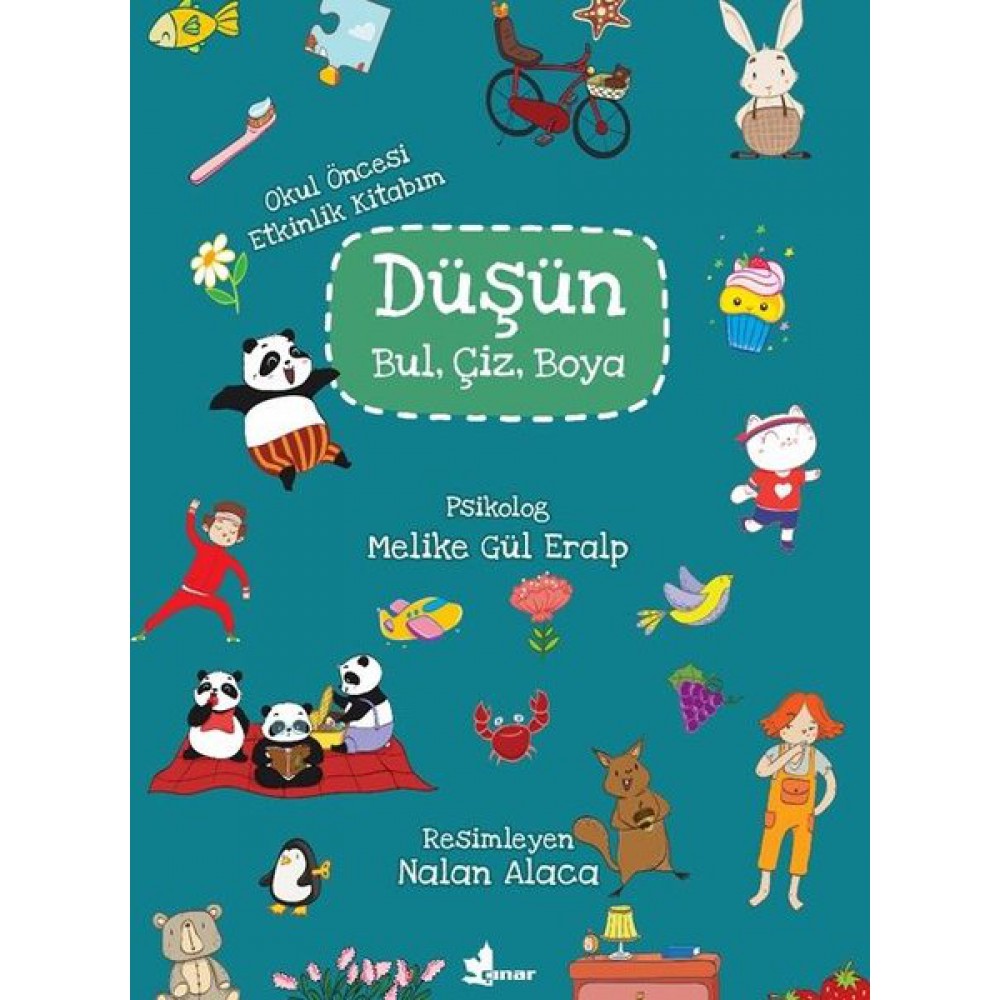 DÜŞÜN BUL ÇİZ BOYA OKUL ÖNCESİ ETKİNLİK KİTABIM