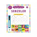 ÇİZGİ ÇİZGİ ETKİNLİK-SEBZELER-ÇIKARTMALI AKTİVİTELER 4 YAŞ