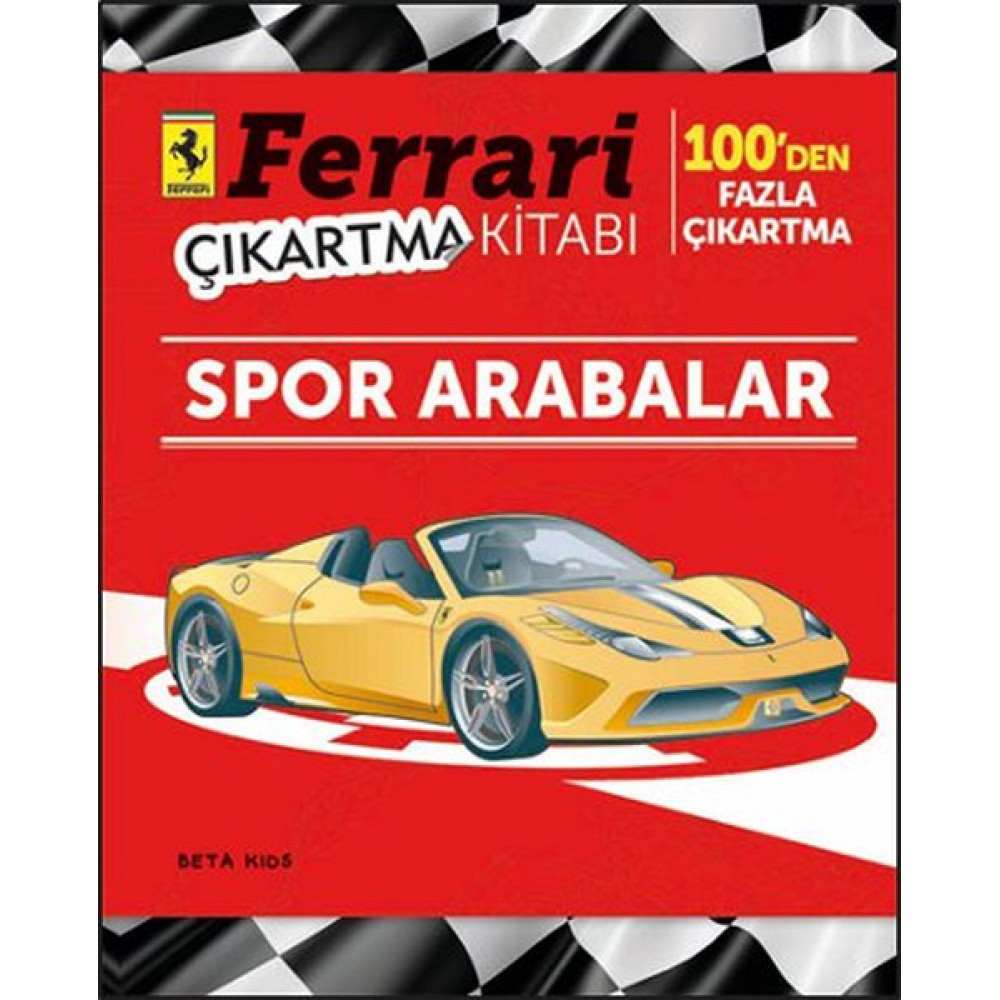 FERRARİ-SPOR ARABALAR ÇIKARTMA KİTABI