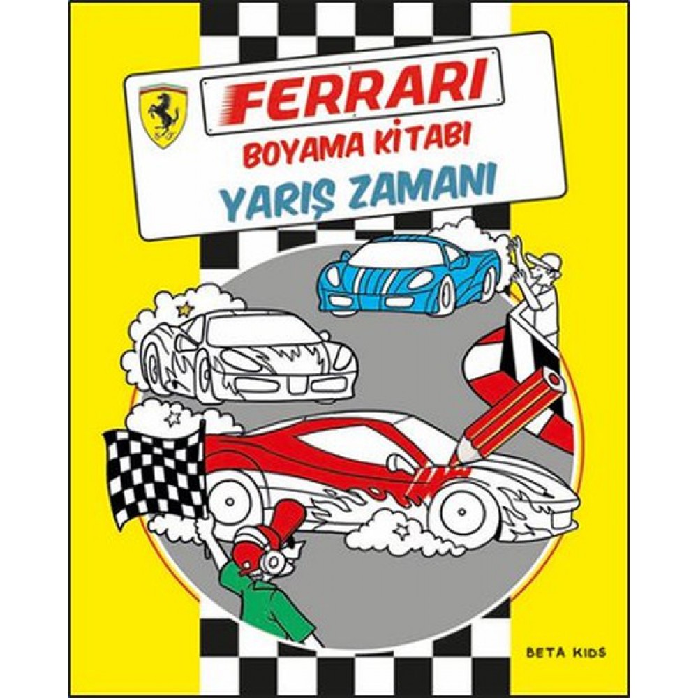 FERRARİ-BOYAMA KİTABI YARIŞ ZAMANI