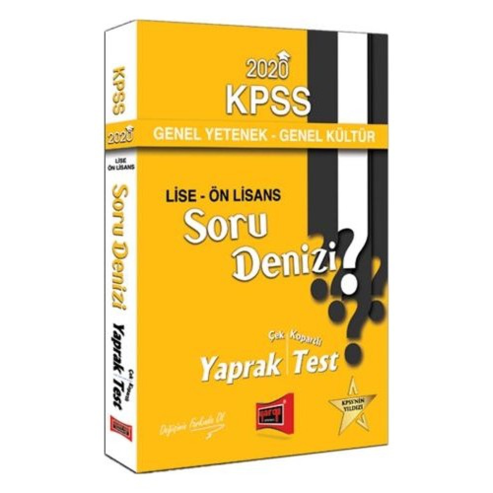Yargı KPSS Lise Ön Lisans Genel Kültür Yeteneki Yaprak Test
