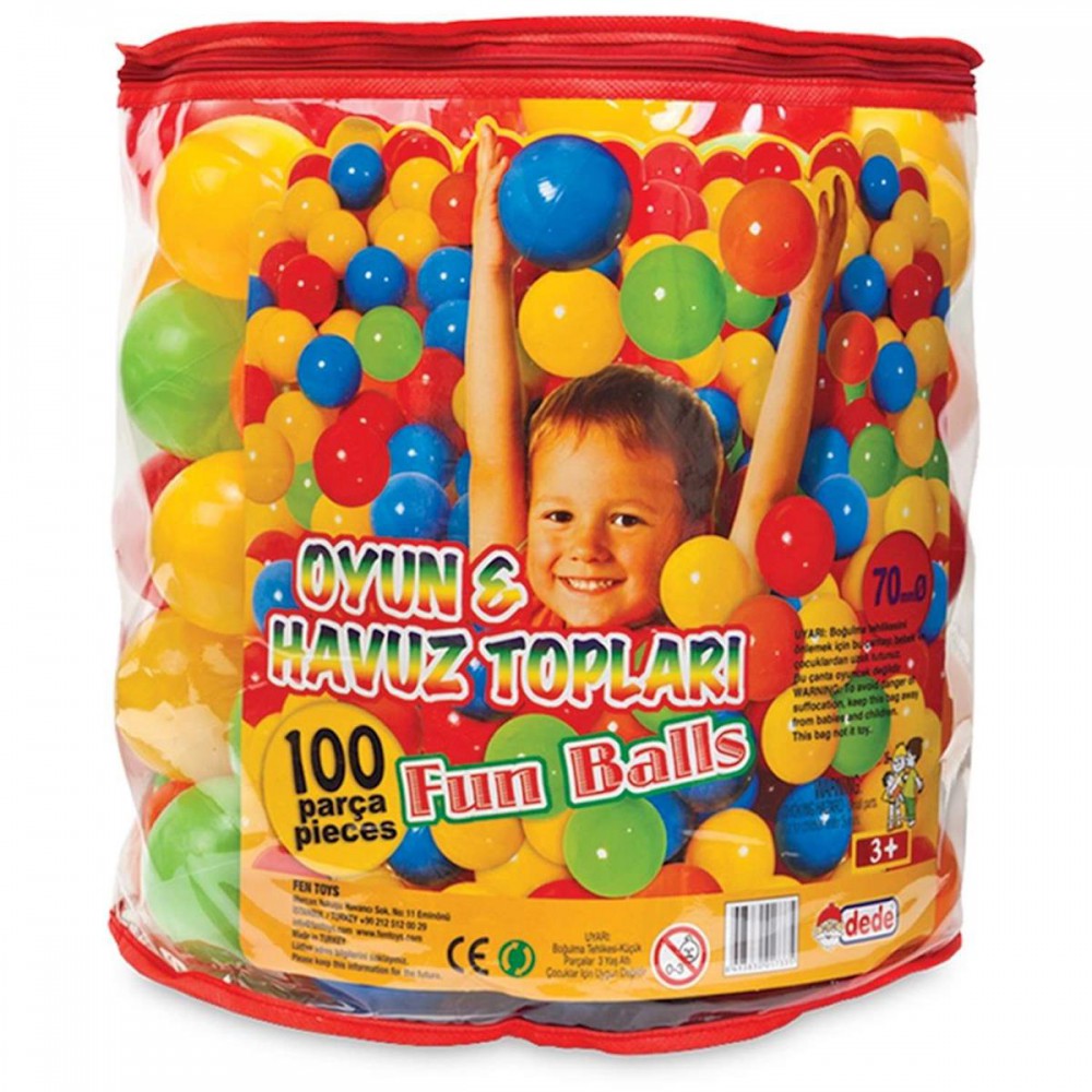 OYUN HAVUZ TOPU 7 cm 100 LÜ 01733