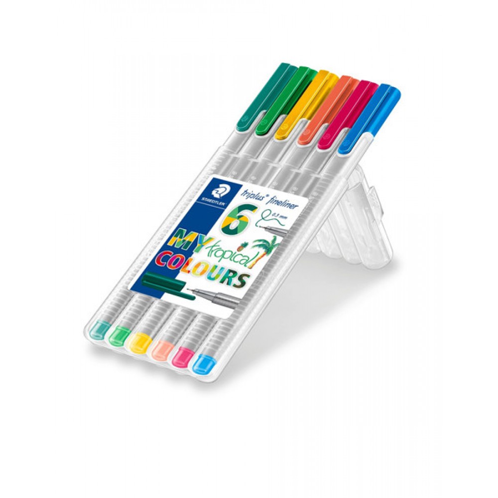 STAEDTLER FINELINER TRIPLUS 6 LI TROPİK 334 SB6CS4