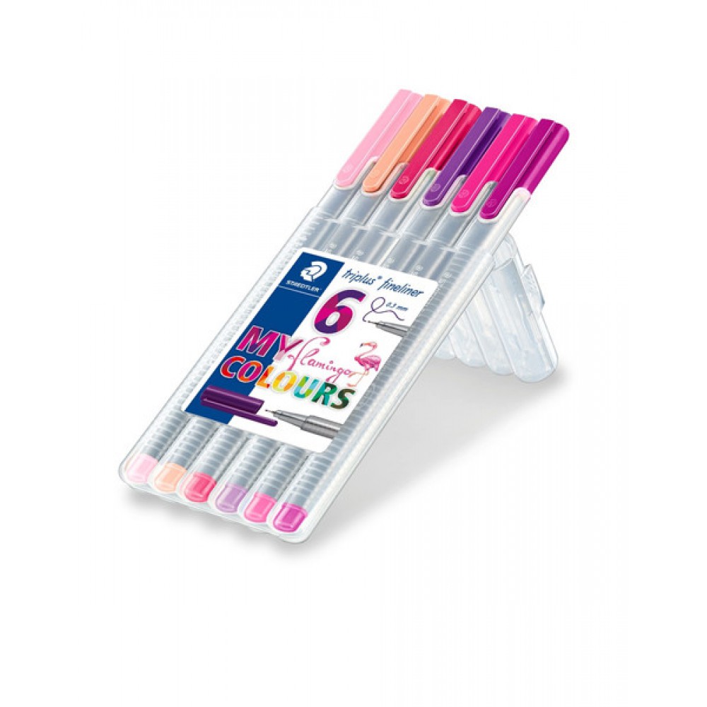 STAEDTLER FINELINER TRIPLUS 6 LI FLAMING 334 SB6CS6
