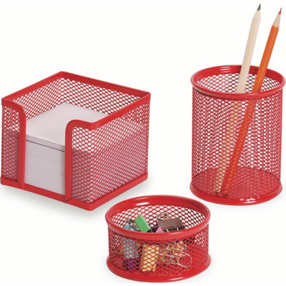 GIPTA METAL MASA SETİ 3 PARÖA KIRMIZI F0032