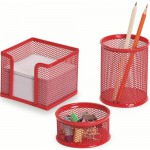 GIPTA METAL MASA SETİ 3 PARÖA KIRMIZI F0032