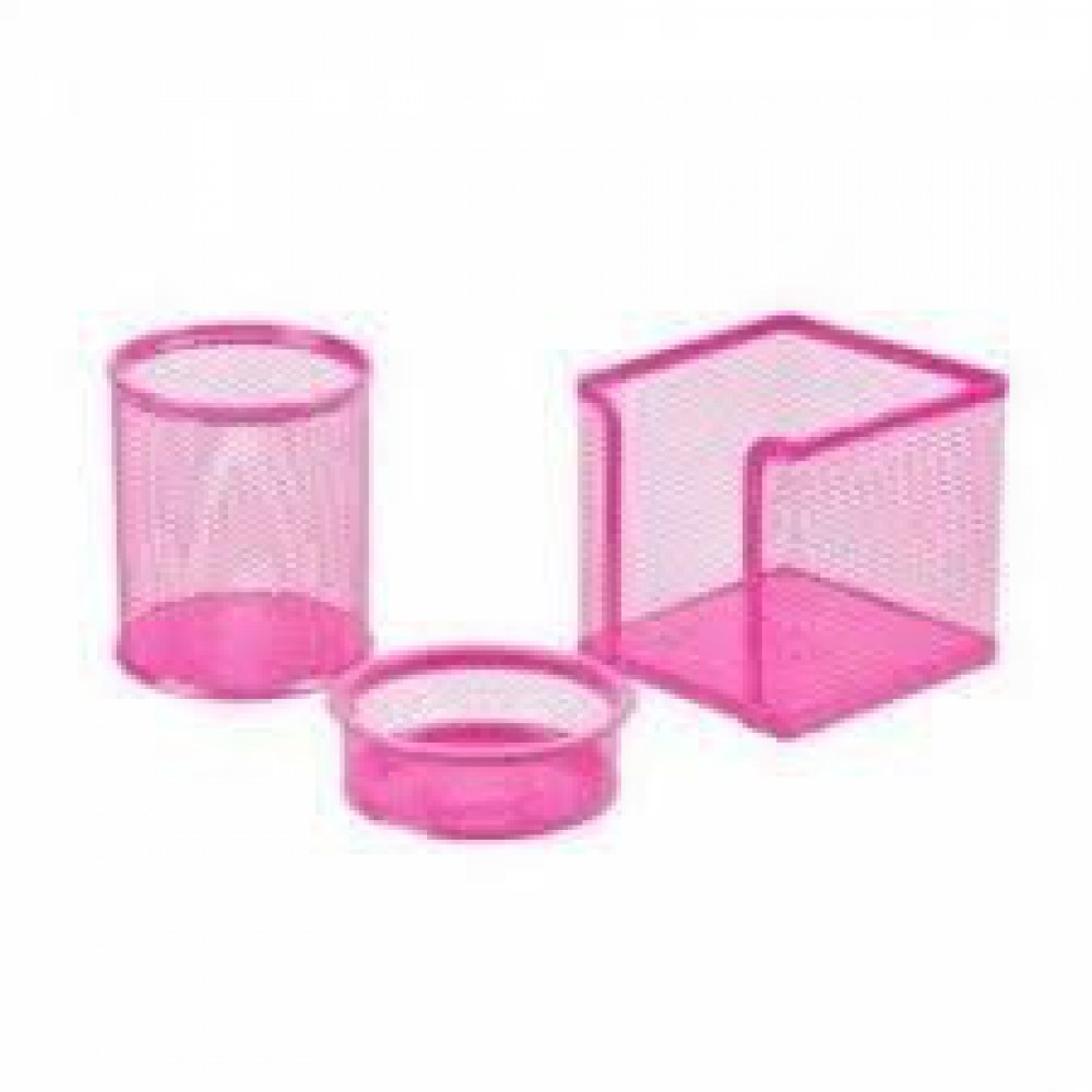 GIPTA METAL MASA SETİ 3 PARÇA PEMBE F0033