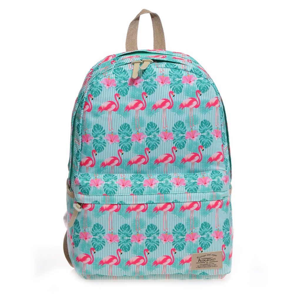 KAUKKO FLAMİNGO SIRT ÇANTASI (MİNT) K1128