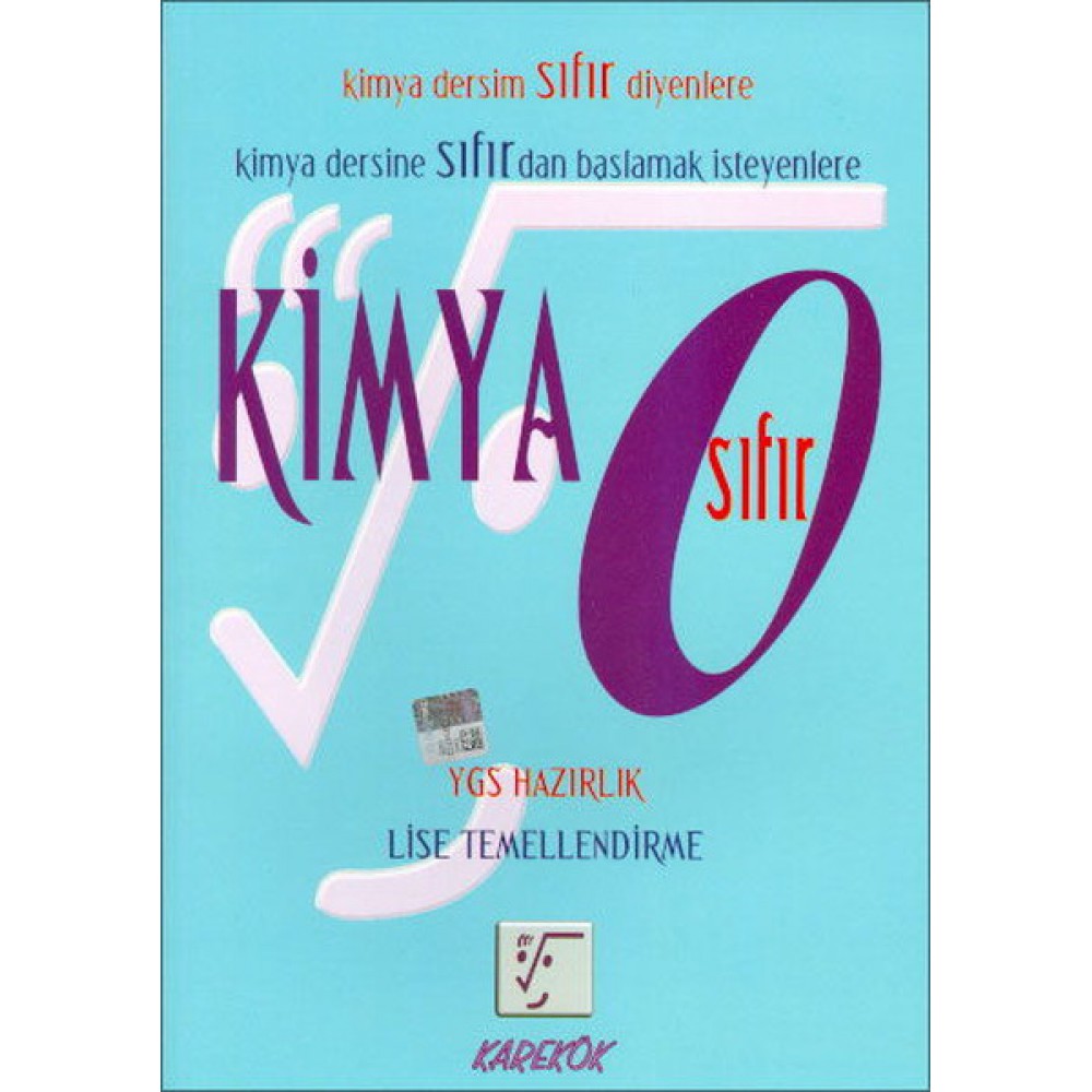 KARAKÖK YKS  KİMYA SIFIR LİSE TEMELLENDİRME