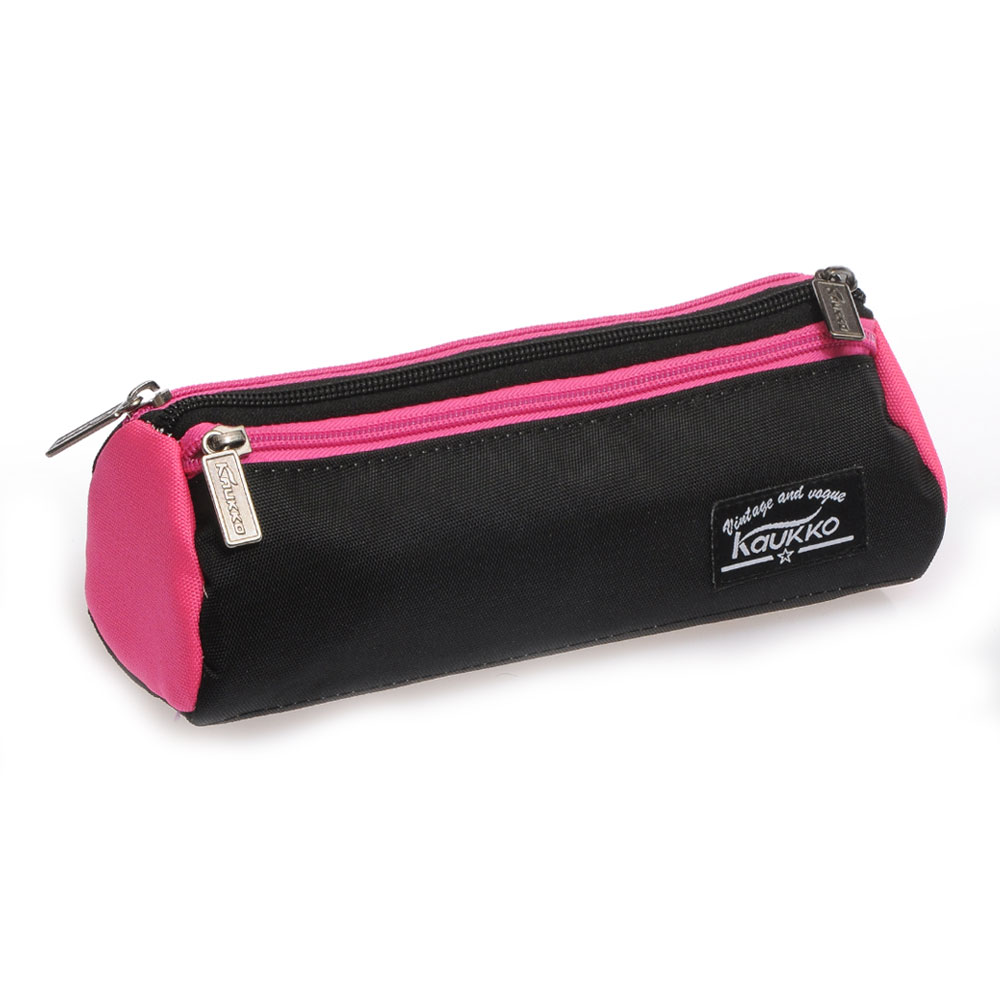 KAUKKO WICHLIGHT KALEM ÇANTASI (SİYAH-PEMBE) K2137