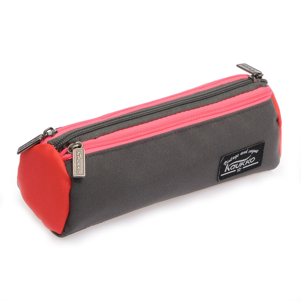 KAUKKO WICHLIGHT KALEM ÇANTASI (GRİ-MERCAN) K2138