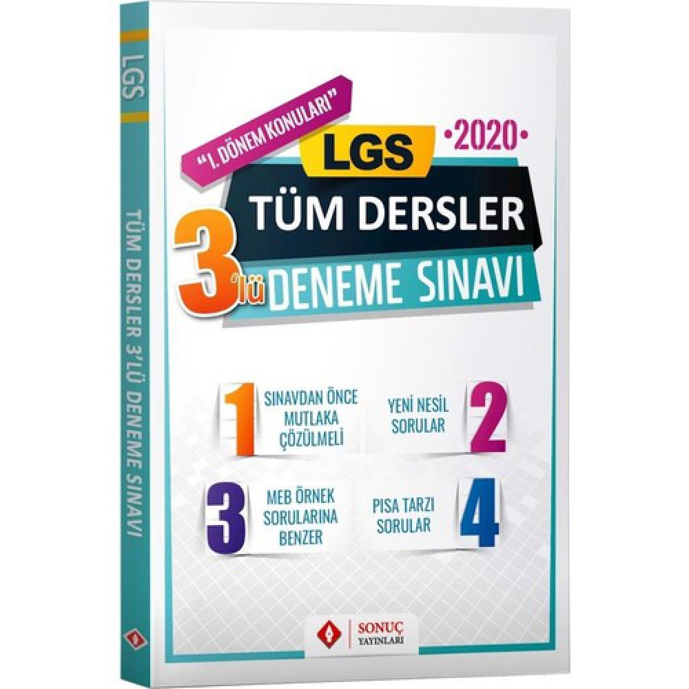 SONUÇ LGS TÜM DERSLER 3 LÜ DENEME 2020-2021