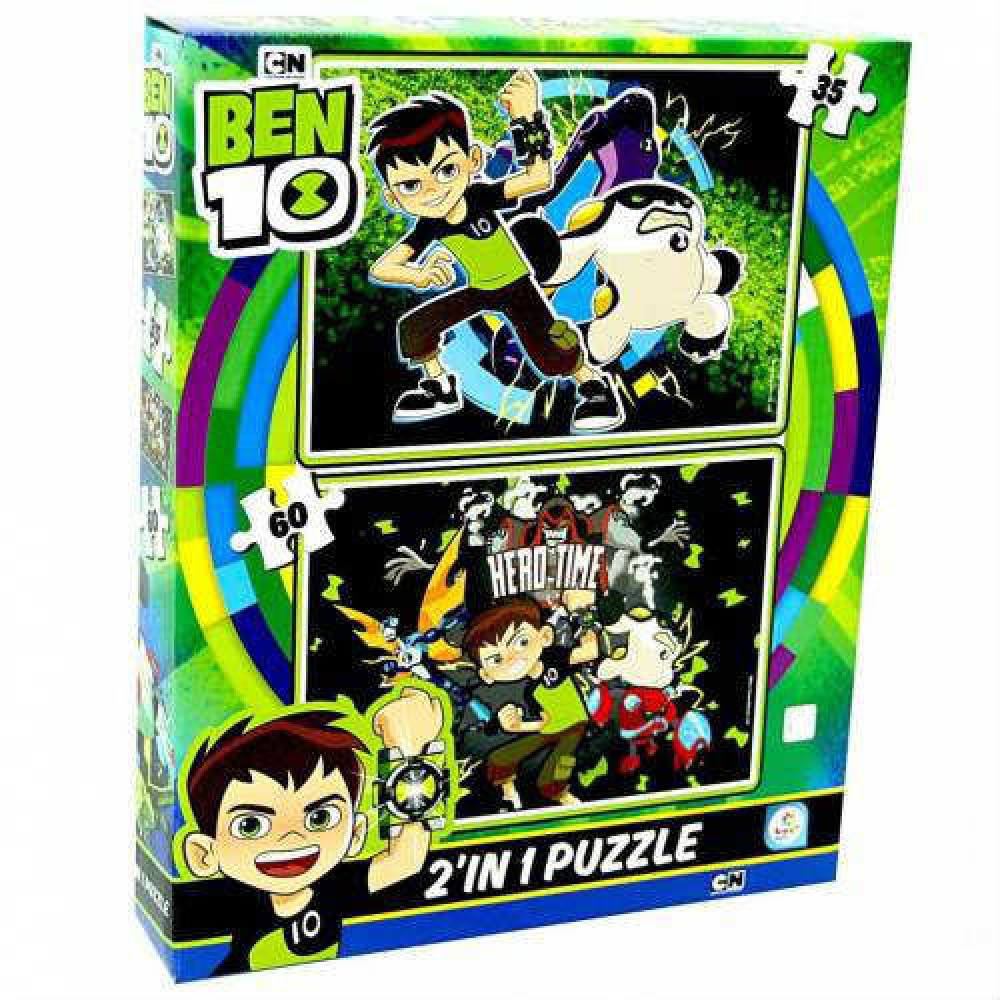 UTKU BEN TEN 2IN1 PUZZLE BTEN7614 (35-60)