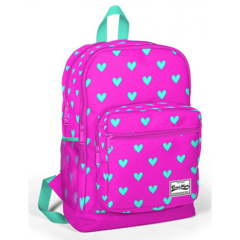 Coral High Kids Pembe Desenli Sırt Çantası 23113