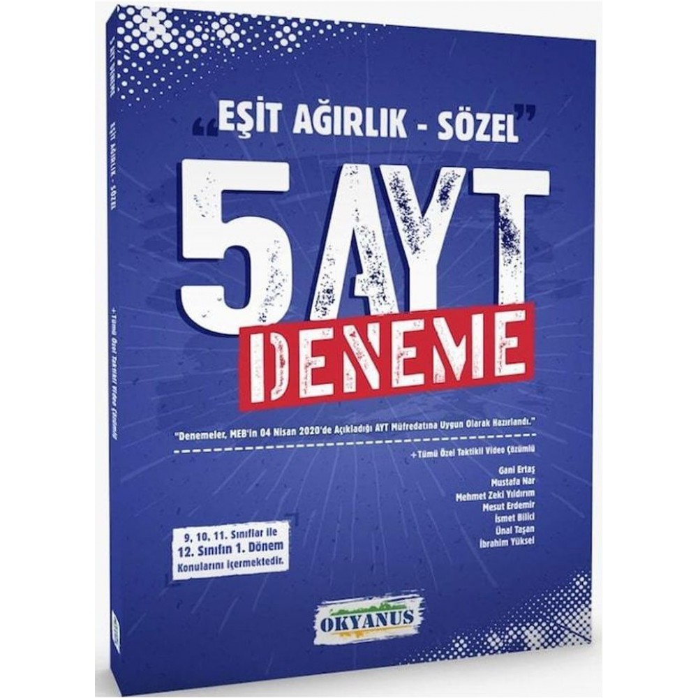 OKYANUS EŞİT AĞIRLIK SÖZEL 5 AYT DENEME