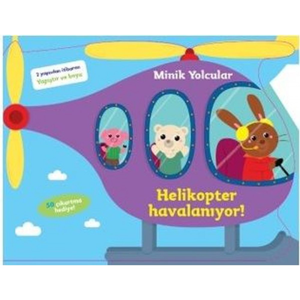 MİNİK YOLCUKLAR HELİKOPTER HAVALANIYOR