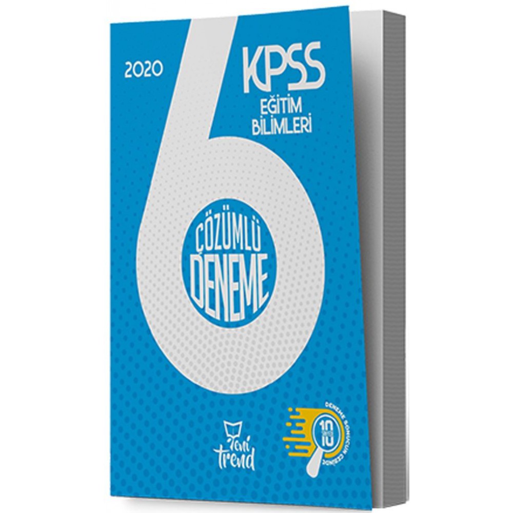 KPSS 2020 Eğitim Bilimleri 6'lı Çözümlü Deneme Sınavı