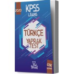 KPSS 2020 Lisans Genel Yetenek/Genel Kültür Türkçe Yaprak Test