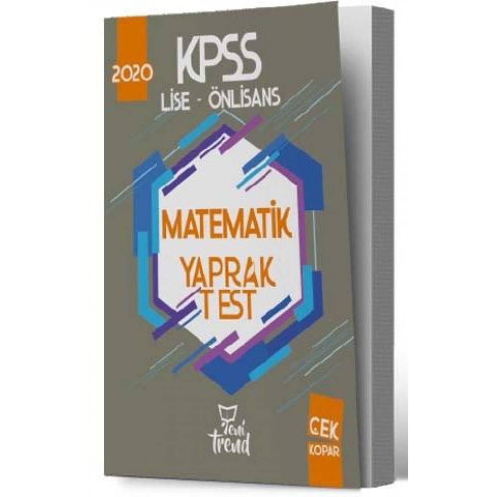 KPSS 2020 Lise/Önlisans Matematik Yaprak Test