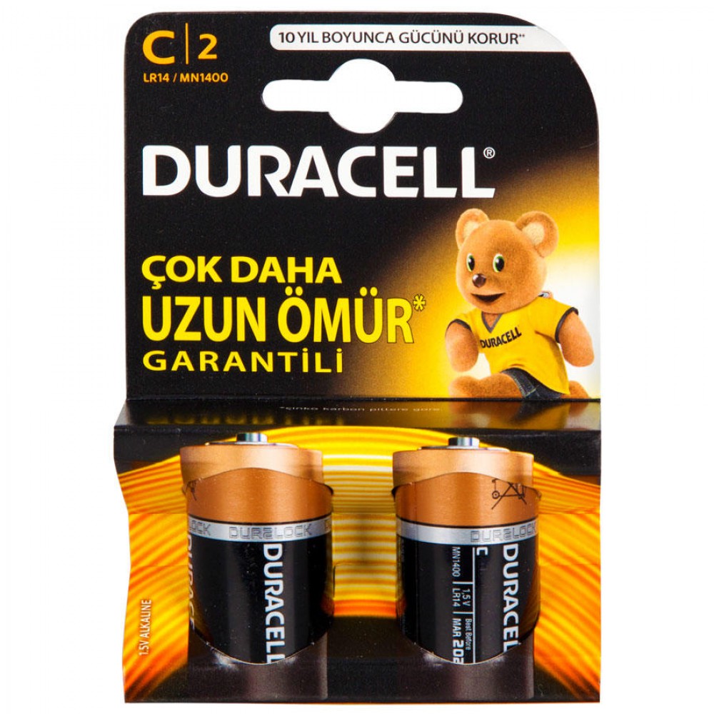 DURACELL C ORTA PİL 2 Lİ