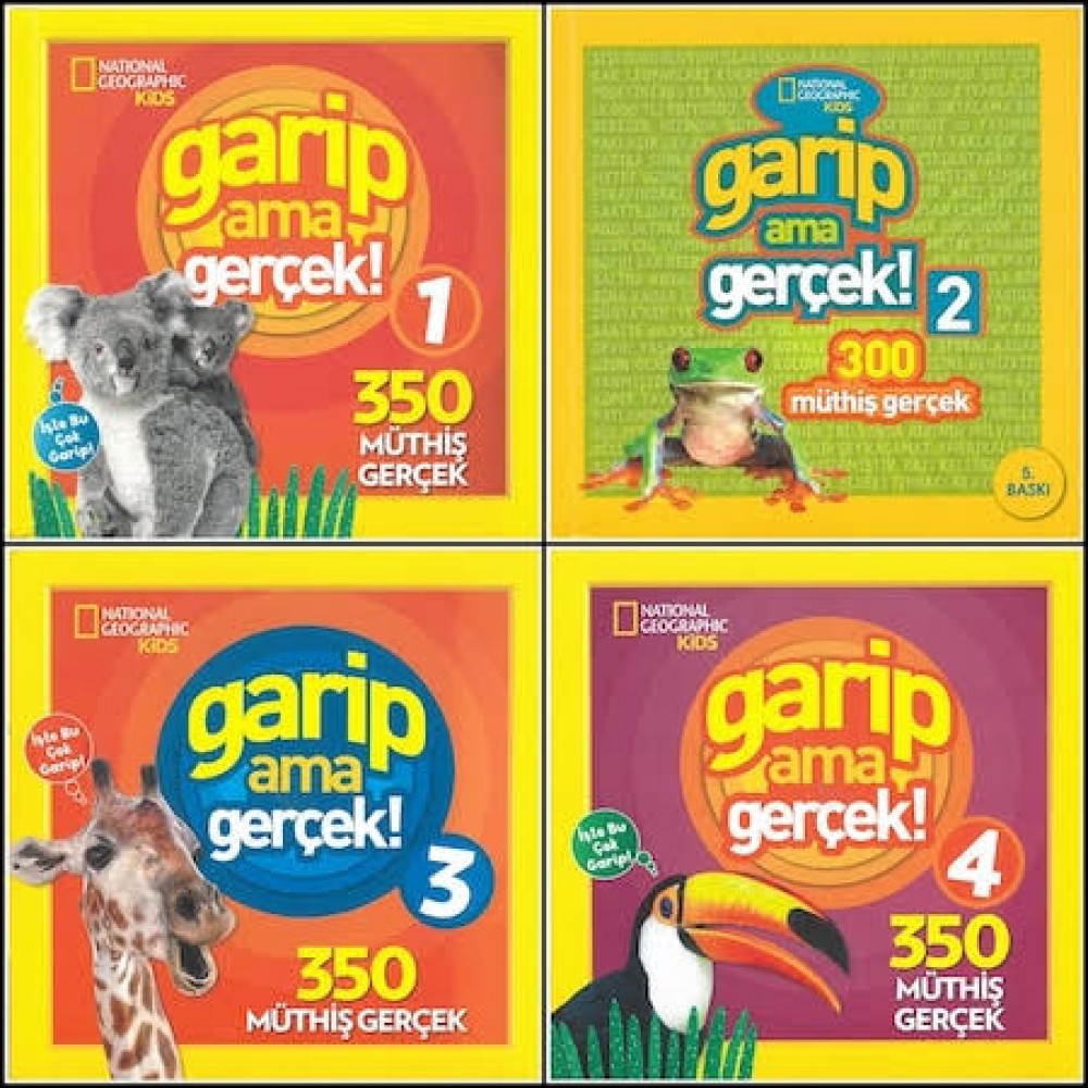 National Geographic Kids-Garip Ama Gerçek  Seti (4 kitap)