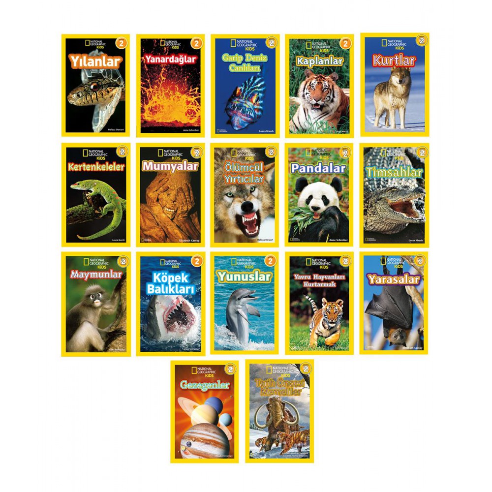 National Geographic Kids Okuma Serisi Seviye 2 Seti 17 Kitap