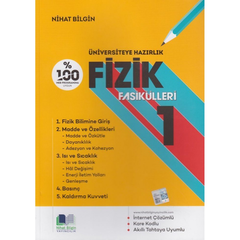 NİHAT BİLGİN ÜNİVERSİTEYE HAZIRLIK FİZİK FASİKÜLLERİ 1