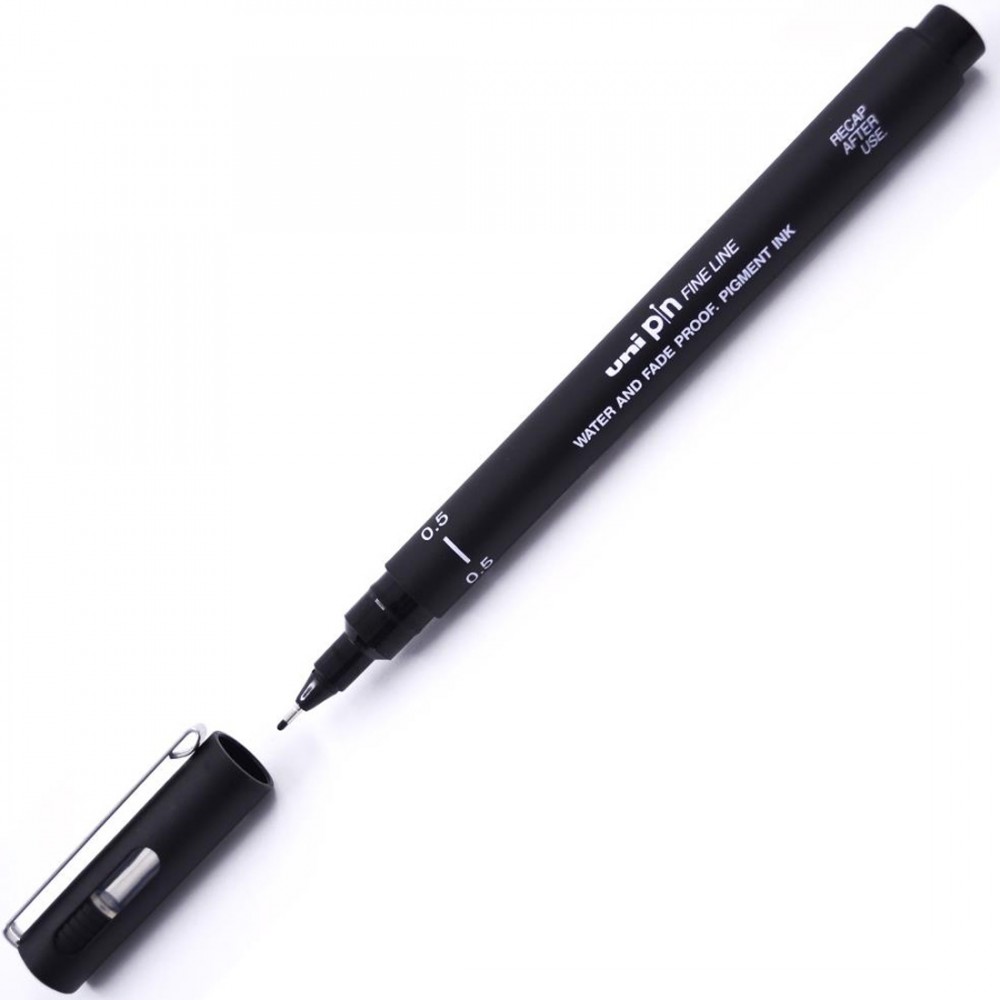 UNIBALL PIN05-200 SİYAH UNİ PİN 0,5 FİNE LINE