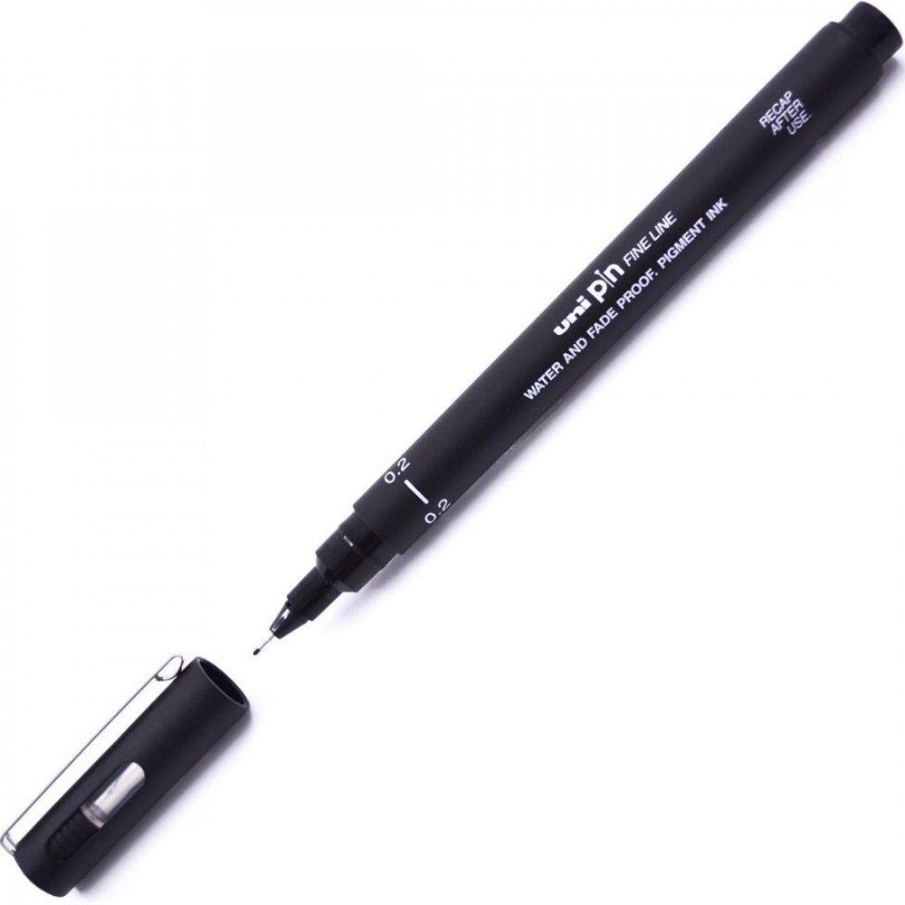 UNIBALL PIN05-200 SİYAH UNİ PİN 0,2 FİNE LINE