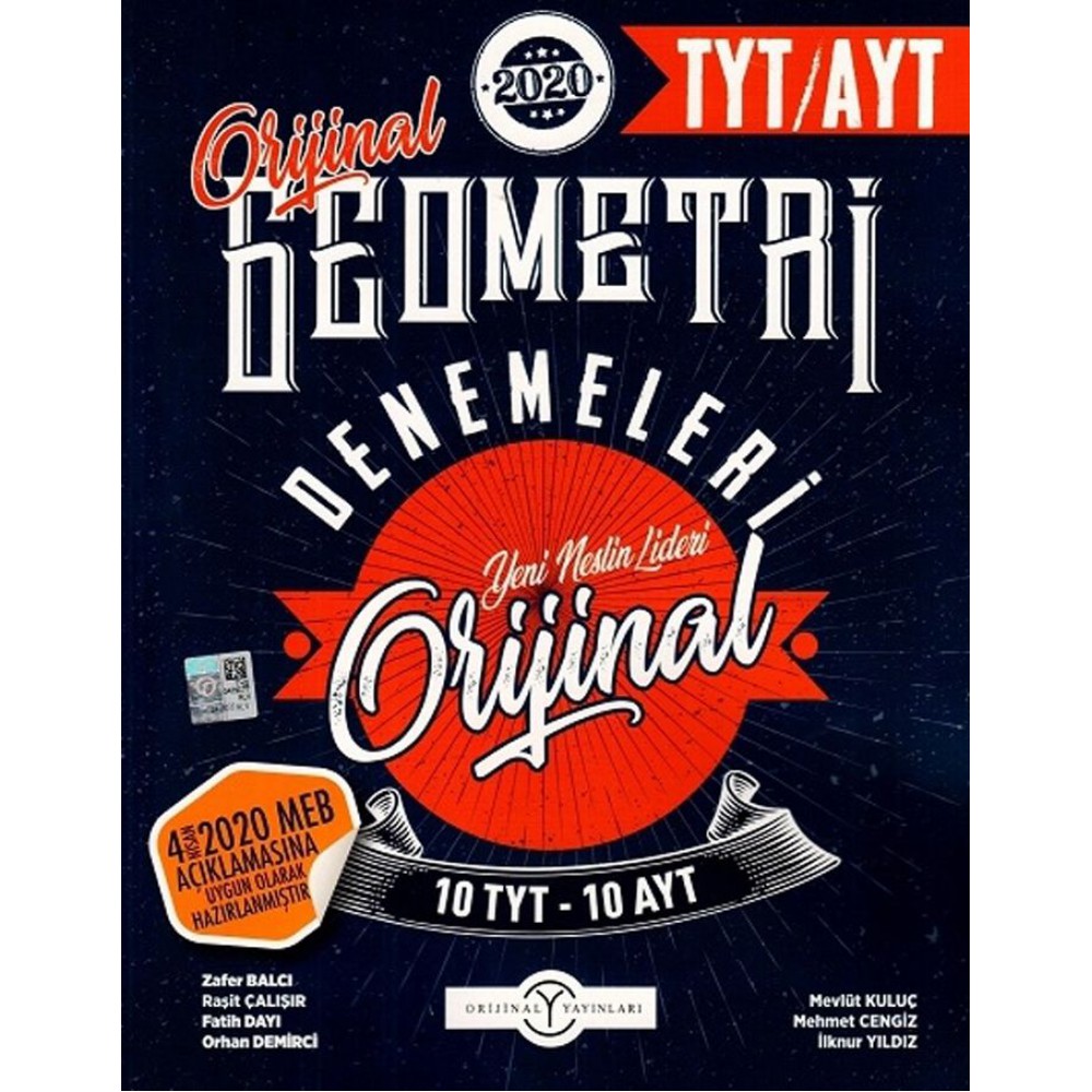 ORJİNAL TYT/AYT 10 LU GEOMETRİ DENEME 